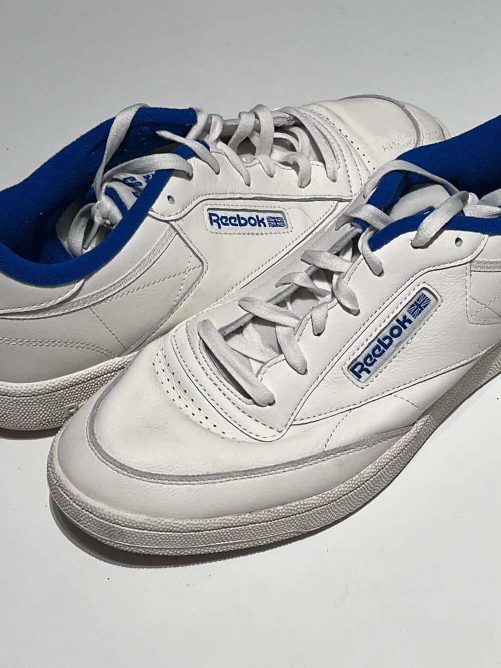 Men Reebok Club C 85 Men's Size 12 Chalk White Blue IE9388 - Used